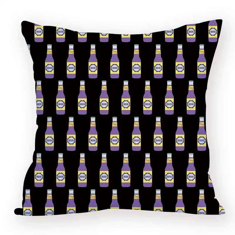 Axyaa Cartoon Animal Food Cushion Cover 45X45CM