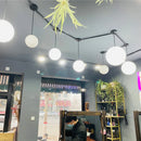 Axyaa Milk White Ball Pendant Lamp - Modern Minimalist Frosted Round Pendant Light