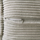 Axyaa Boho Grey Corduroy Throw Pillow Cover - Soft Cozy Cushion for Home Decor