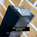 Axyaa Outdoor Up Down LED Wall Light Waterproof Spotlight Narrow Beam for Garden & Hotel