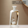 Axyaa Chinese Style TV Cabinets & Ceramic Vases: High-End Living Room & Foyer Furniture