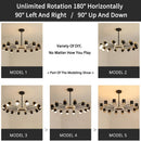 Axyaa Nordic Chandelier LED Light Modern Indoor Lighting Decoration for Living Room & Dining Area