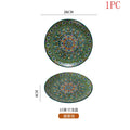 Axyaa Bohemian Ceramic Plate: Creative Western Cuisine Restaurant Home Plate
