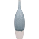 Axyaa Two Tone Ceramic Bottle Vase - Stylish Home Decor Accent