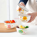 Axyaa Kids Rabbit Ceramic Rice Bowl - High Temp Resistant & Creative Cartoon Design
