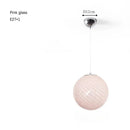 Axyaa Colorful LED Chandeliers Cream Glass Pendant Lights - Restaurant Hotel Home