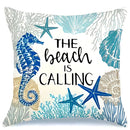 Axyaa Starfish Coconut Tree Pillowcase for Home Decor