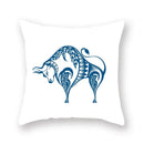 Axyaa Zodiac Constellation Print Pillowcase 45x45cm