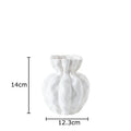 Axyaa Ceramic Vase for Desk Decor with Artificial Flowers - Room Aesthetic Touch