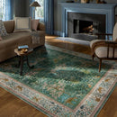 Nordic Plant Flower Print Living Room Carpet by Axyaa