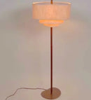Axyaa Wabi Sabi LED Floor Lamp Fabric Shade Modern Atmosphere Bedside Light