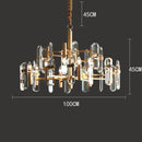 Axyaa Crystal Chandelier Pendant Light for Living and Dining Room