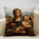 Axyaa Four Seasons Famous Paintings Decorative Pillow Case 45x45cm for Living Room