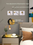 Axyaa Rotatable LED Wall Lamp for Bedroom Study and Living Room