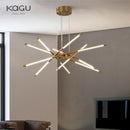 Axyaa Nordic Black LED Ceiling Chandelier for Home Decoration