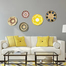 Nordic Rattan Grass Weaving Wall Decor Set for Axyaa Home Décor