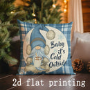 Axyaa Winter Gnomes & Snowflakes Cushion Covers - Cozy Additions for Your Home