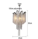 Axyaa Tassel Pendant Aluminum Chain Chandelier for Living Room Kitchen