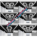 Axyaa Hexagon Garage Lamp: Customizable Led Tube Ceiling Lighting for Auto Repair