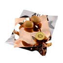 Axya Stainless Steel Wavy Fruit Plate Tray Home Decoration Ornament
