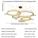 Axyaa Luxury Crystal LED Chandelier for Home & Hotel Decor with Remote Control