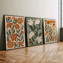 Axyaa Abstract Floral Canvas Wall Art Posters for Modern Home Decor