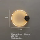 Axyaa Brass Ring LED Wall Sconce for Home Art Deco Lighting in Various Rooms