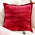 Axyaa French Red Pink Cotton Cushion Cover Set