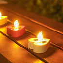 Axyaa Solar Tea Lights: Waterproof LED Candles for Party Garden Decor