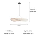 Axyaa Nordic Silk LED Pendant Light: Modern Minimalist Chandelier for Bedroom, Foyer & Indoor Decor