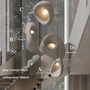 Nordic Villa Wabi-sabi Resin Pendant Chandelier by Axyaa