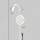 Axyaa Adjustable Angle Wall Light with USB Charging Port - Bedroom & Corridor Decor