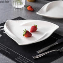 Axyaa Triangular Ceramic Plate Set for Molecular Cuisine and Fine Dining