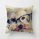 Axyaa Cute Dog Print Pillow Case for Bedroom Sofa Car Decor