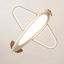 Axyaa Nordic Airplane LED Chandelier for Children's Room Nursery Bedroom Decor