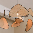 Axyaa Nordic Rattan Bamboo Chandelier Pendant Lights