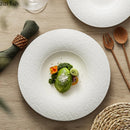 Axyaa Ceramic Dinner Plate Set for Home Kitchen, Solid Color Round Cooking Dishes