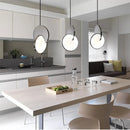 Axyaa Modern Gold Ring Pendant Light with LED Nordic Design
