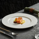 Axya Relief Texture Ceramic Dining Plate Steak Pasta Dessert Molecular Cuisine Tableware