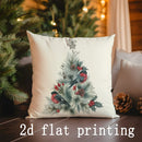 Axyaa Christmas Bird Wreath Pillow Covers - Cozy Home Decor for Sofa, Bedroom, Car