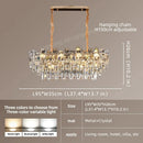 Axyaa Modern Crystal Chandelier Pendant Lighting for Dining Room and Living Room