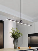 Axyaa Modern One Line Pendant Light for Dining Table and Bar - Designer Office Lamp
