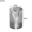 Axya Clear Dessert Stand: Stylish Ice Cream & Snack Display Rack