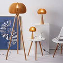 Axyaa Wooden Tripod Floor & Table Lamp Set for Living Room Bedroom Decor