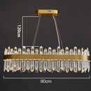Axyaa Crystal Ceiling Chandeliers: Modern Dining Room Pendant Light for Living Room Lighting