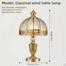 Axyaa Classic Copper LED Desk Lamp for Home Decor and Lighting