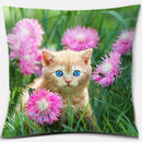 Axyaa Cat Series Pillowcase: Cute Living Room Sofa Cover for Home Decoration