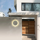 Axyaa Round Industrial Outdoor Cement Wall Lamp for Balcony and Courtyard
