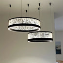 Axyaa Modern Luxury Black Gray Chandelier 60 80cm LED Pendant Light