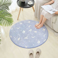 Axyaa Round Noctilucent Carpet for Living Room Decor and Kid Play Mat